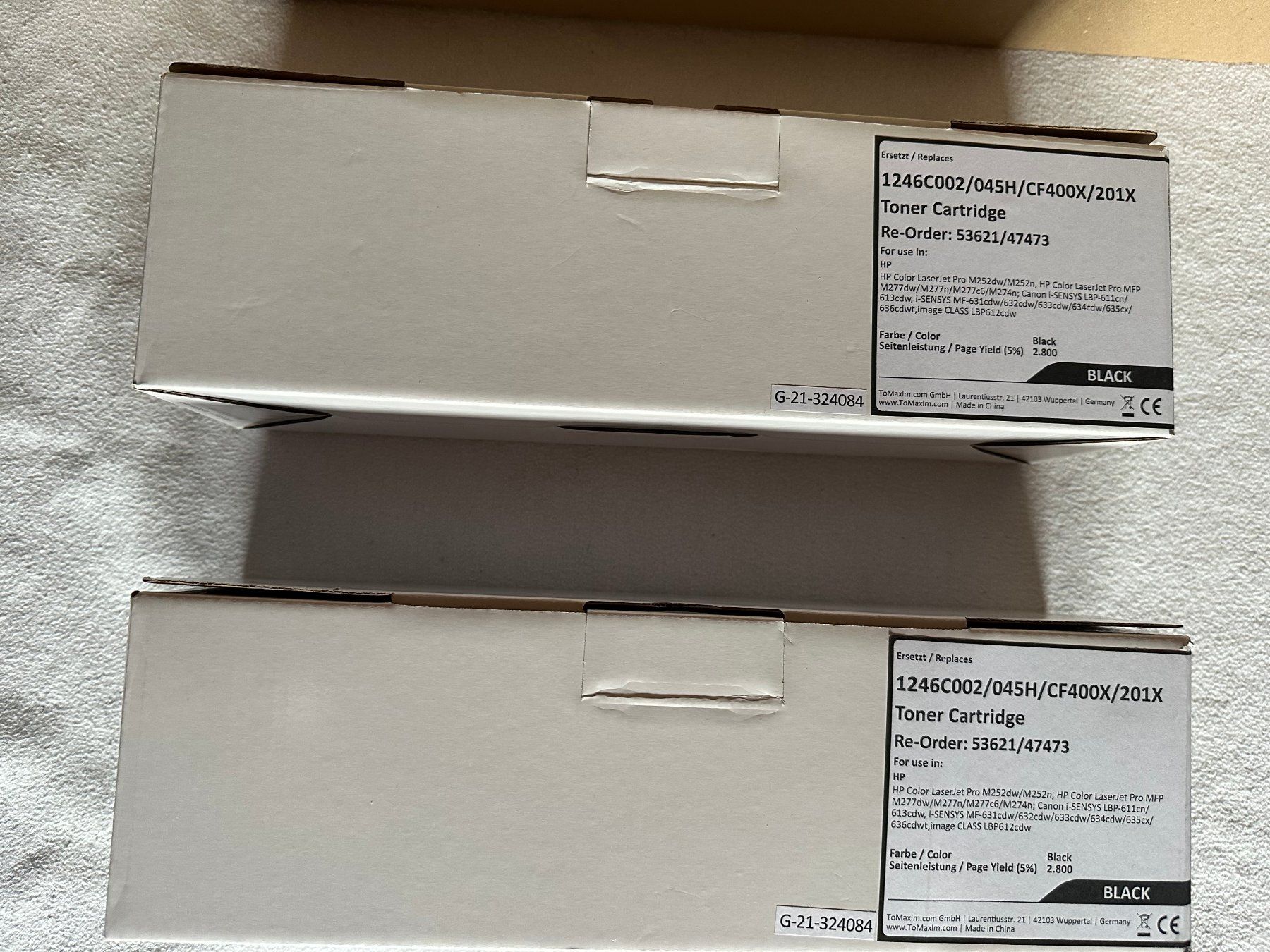 Cartucce per stampanti & toner: 2 cartouches Toner noir pour HP – Usato da Ste-Croix venduto da mjmg