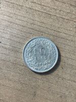 1 Schweizer Franken Silber Münze Jahrgang 1965
