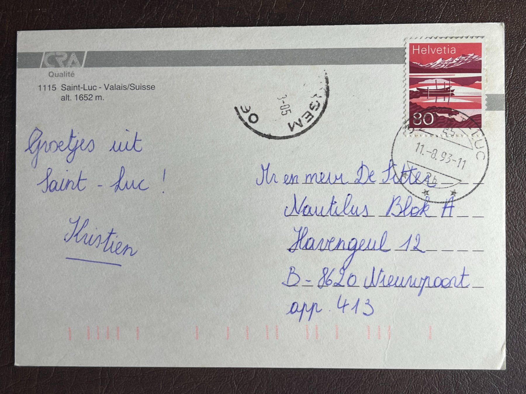 Cartes postales: Saint-Luc - Valais – D'occasion à Steg VS par danwer74 1