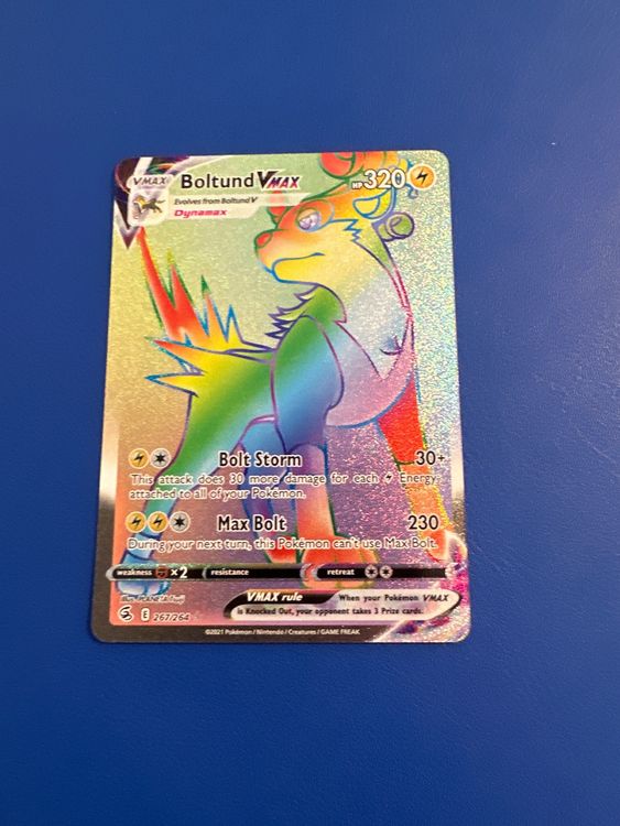 Pokemon Boltund Rainbow Vmax Ultra Rare 320HP Fullart Top | Kaufen Auf ...