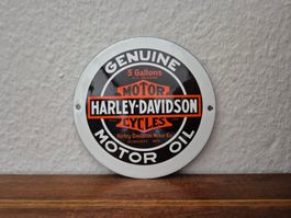 Emailschild Harley Davidson Motorrad Logo Emaille Schild