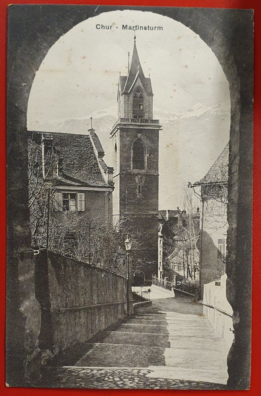 Cartoline postali: Chur - Martinsturm 1912 – Usato da Kreuzlingen venduto da Rschweiz1