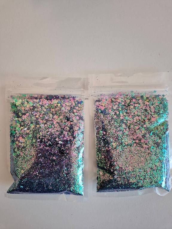 Bastelsets: Glitzer und Pailetten blau – Neu und originalverpackt aus Ennetbürgen von fflury