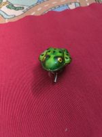 Hüpfender Frosch, Blechspielzeug, Vintage