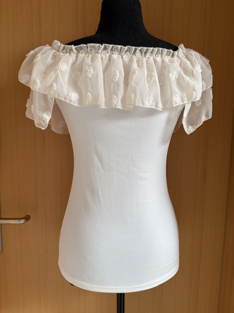 T-shirt: Bohoshirt mit Carmenkragen – Nuovo (secondo la descrizione) da Sigriswil venduto da ck56 1