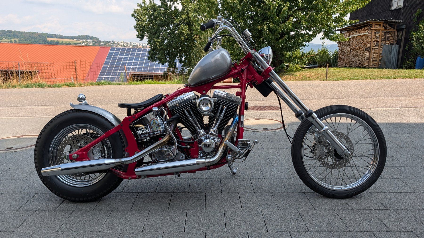 Harley-Davidson Chopper: Harley-Davidson FXST Softail Oldschool Longfork Chopper – Gebraucht aus Mauensee von Nd0 4