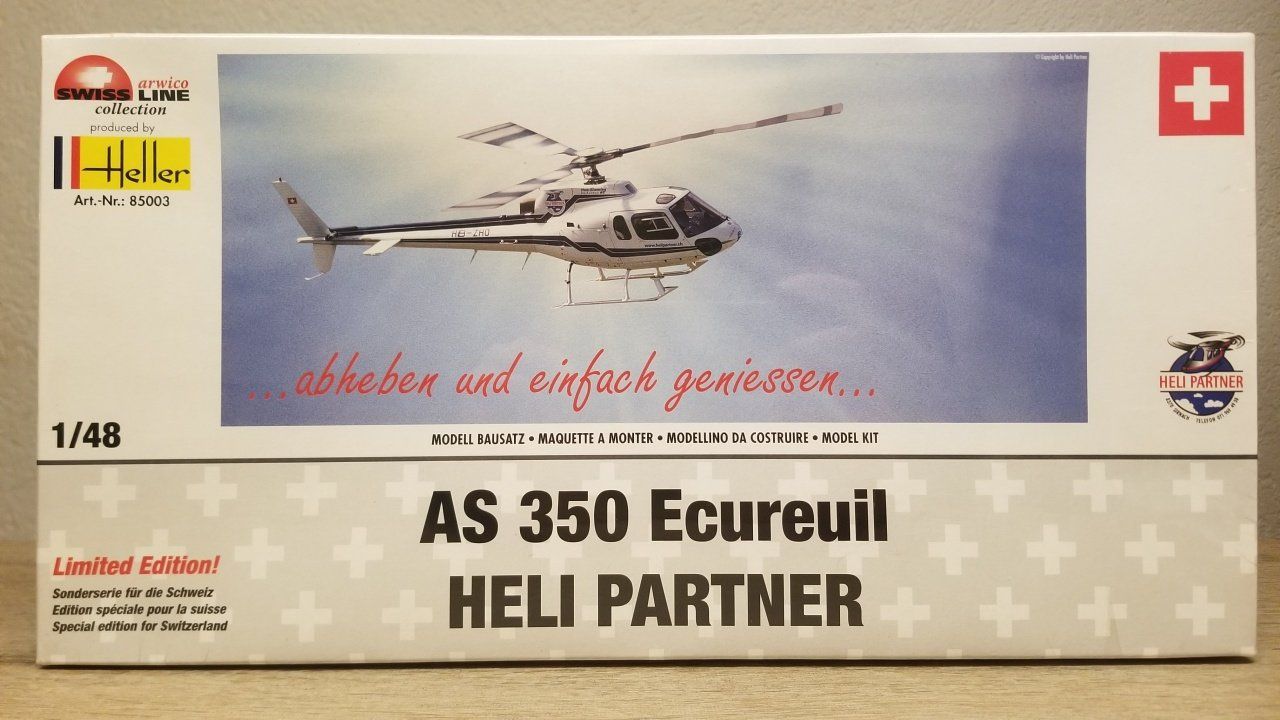 Heller Kit di modellismo & Modellini statici: Heller 85003 AS 350 Ecureuil Heli Partner – Nuovo e nell'imballaggio originale da Schwadernau venduto da Blueray 1