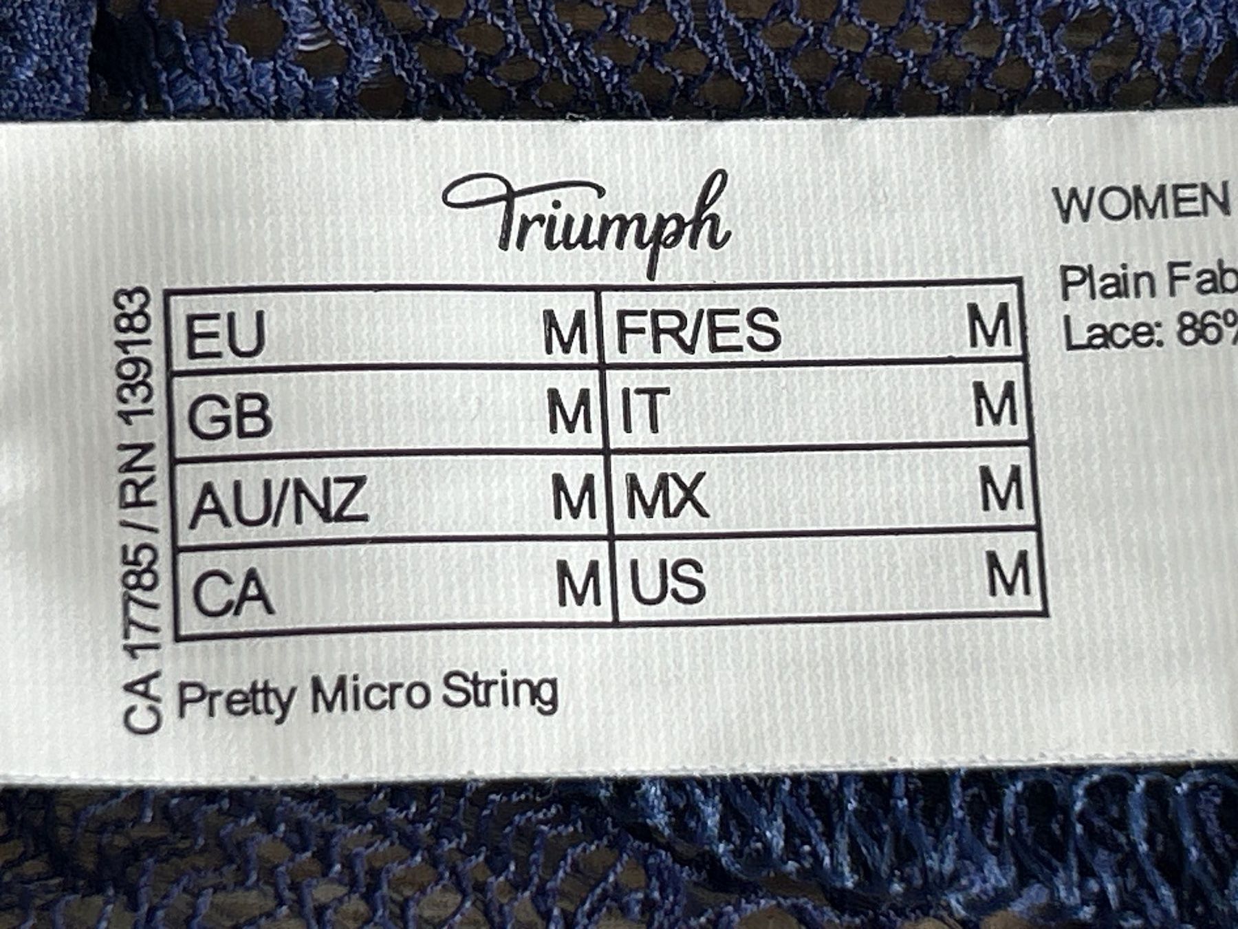 Triumph Sonstige Unterwäsche: Pretty Micro String /Tanga blau von Triumph Gr. M – Gebraucht aus Brunnen von Nala2929 6