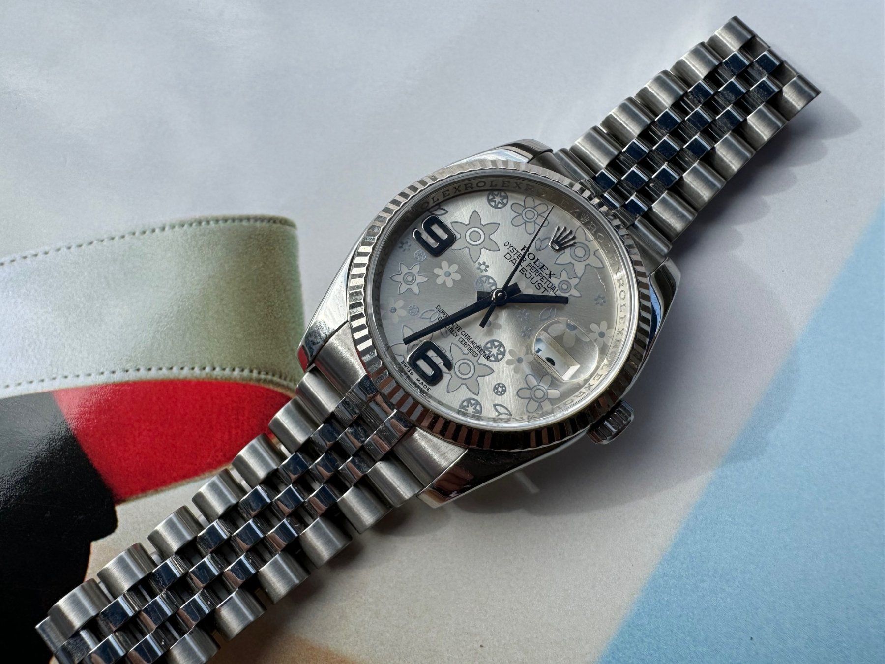 Rolex Orologi: Rolex Datejust 36 - 116234 - Floral Dial – Usato da Thalwil venduto da LeCh1ffre 1