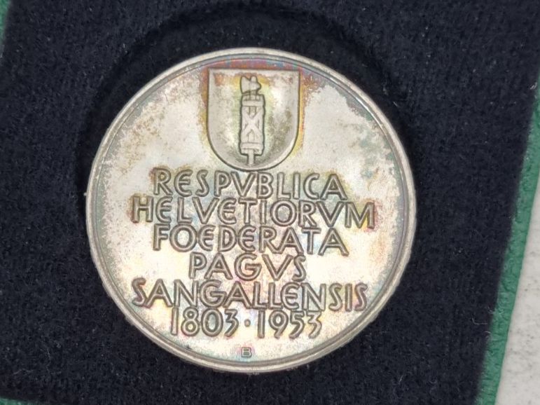 Medaglie: Medaille St-Gall 1803-1953 Silber – Nuovo e nell'imballaggio originale da Bure venduto da chap981 1