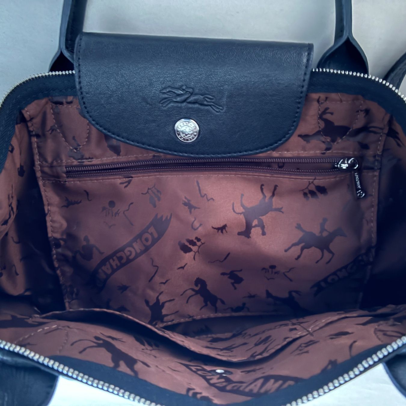 Longchamp Borse: Longchamp Le Pliage Cuir S Leder schwarz + Gurt – Usato da Bern venduto da wayneswiss 3