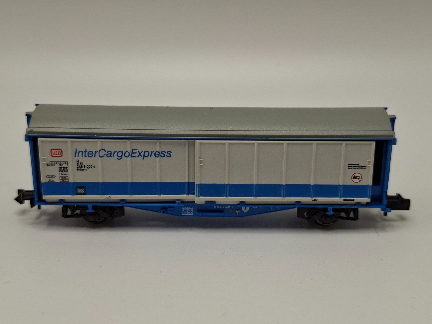 Trix Modelleisenbahnen: Minitrix 13230 DB Schiebewandwagen InterCargoExpress (DHW) – Gebraucht aus Birr von waruco 1