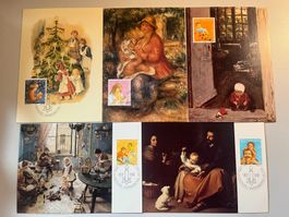 5 Maximumkarten Pro Juventute 1987