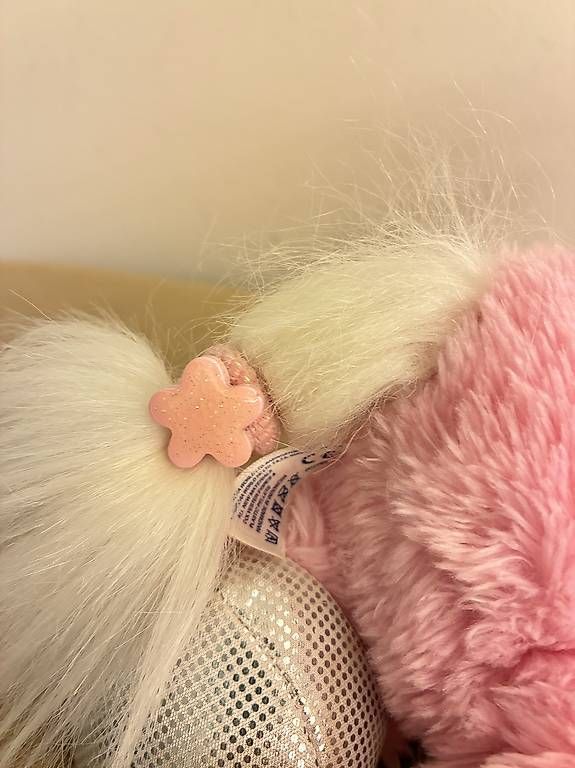 Spielzeuge: Stofftier Einhorn rosa mit Haar-Accessoires  – Neu und originalverpackt aus Schmiedrued von Giorda 3