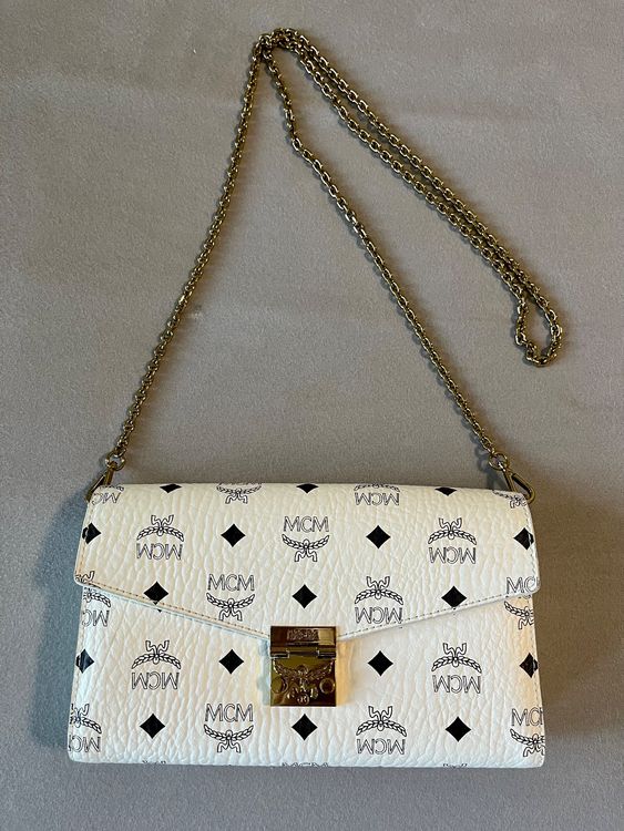 MCM Crossbody Tasche weiss schwarz Millie Kaufen auf Ricardo