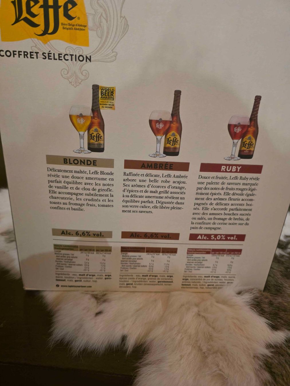 Vins: Leffe Coffret Sélection, 3x75cl + 2 Gläser, neu – Neuf avec emballage d'origine à Münchenstein par R.Stenz 2