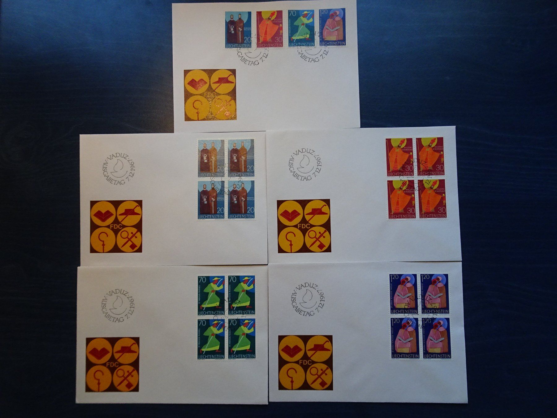 Tous les timbres: FDC 1967 – Neuf (Voir description) à Aadorf par Chnorli-Furz