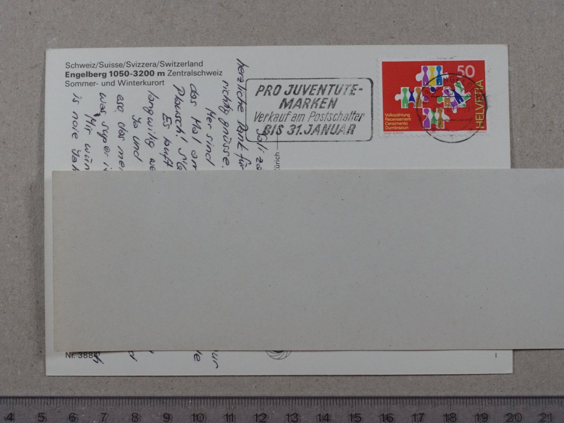 Ansichtskarten: Engelberg, 1991 – Gebraucht aus Lenzburg von fh1 1