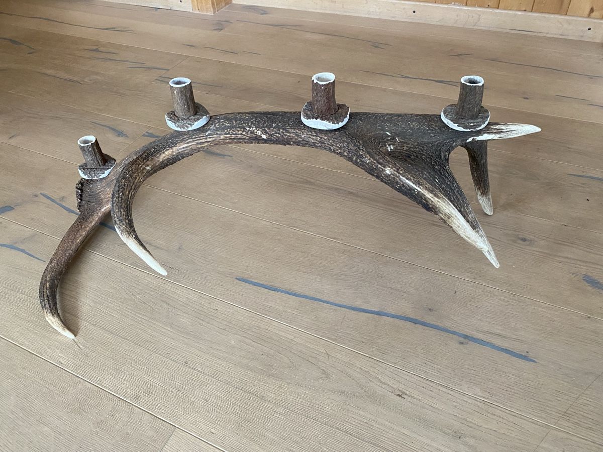 Altre raccolte & rarità: Hirschgeweih - Abwurfstange Kerzenhalter – Nuovo e nell'imballaggio originale da Trimmis venduto da Murin62 2