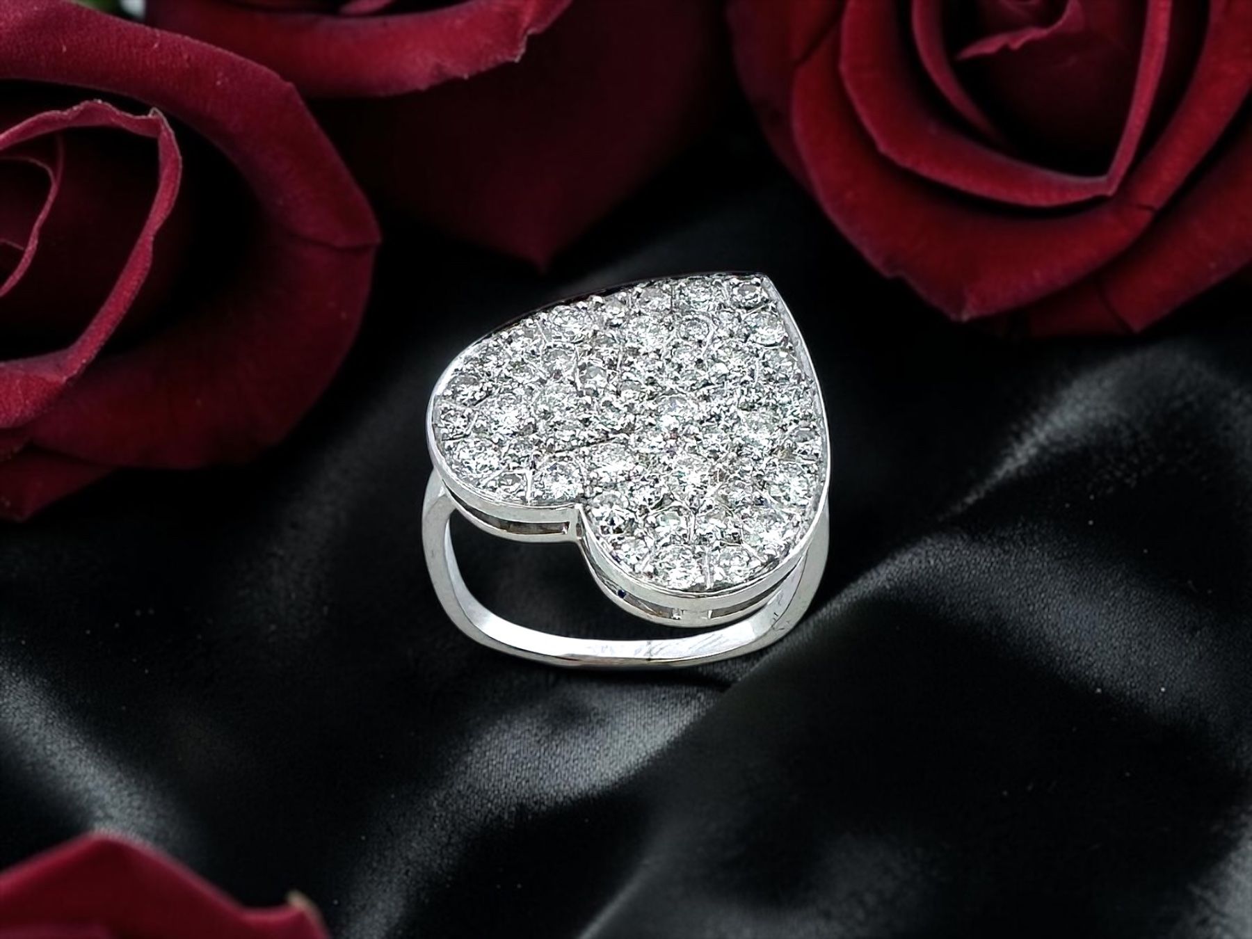 Anelli: Diamant - Herz - Ring, ca. 1.00 ct – Usato da Zuzwil SG venduto da artimmo