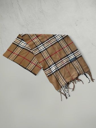 Schal Burberry Check kariert Wollgemisch Unisex neu