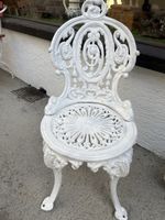 Gartensessel, Gusseisen, Vintage Stil, Weiss, Top!