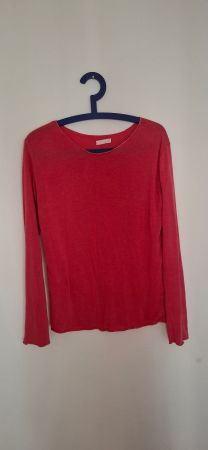 T-shirt Manches Longues Rouge Femme Taille S
