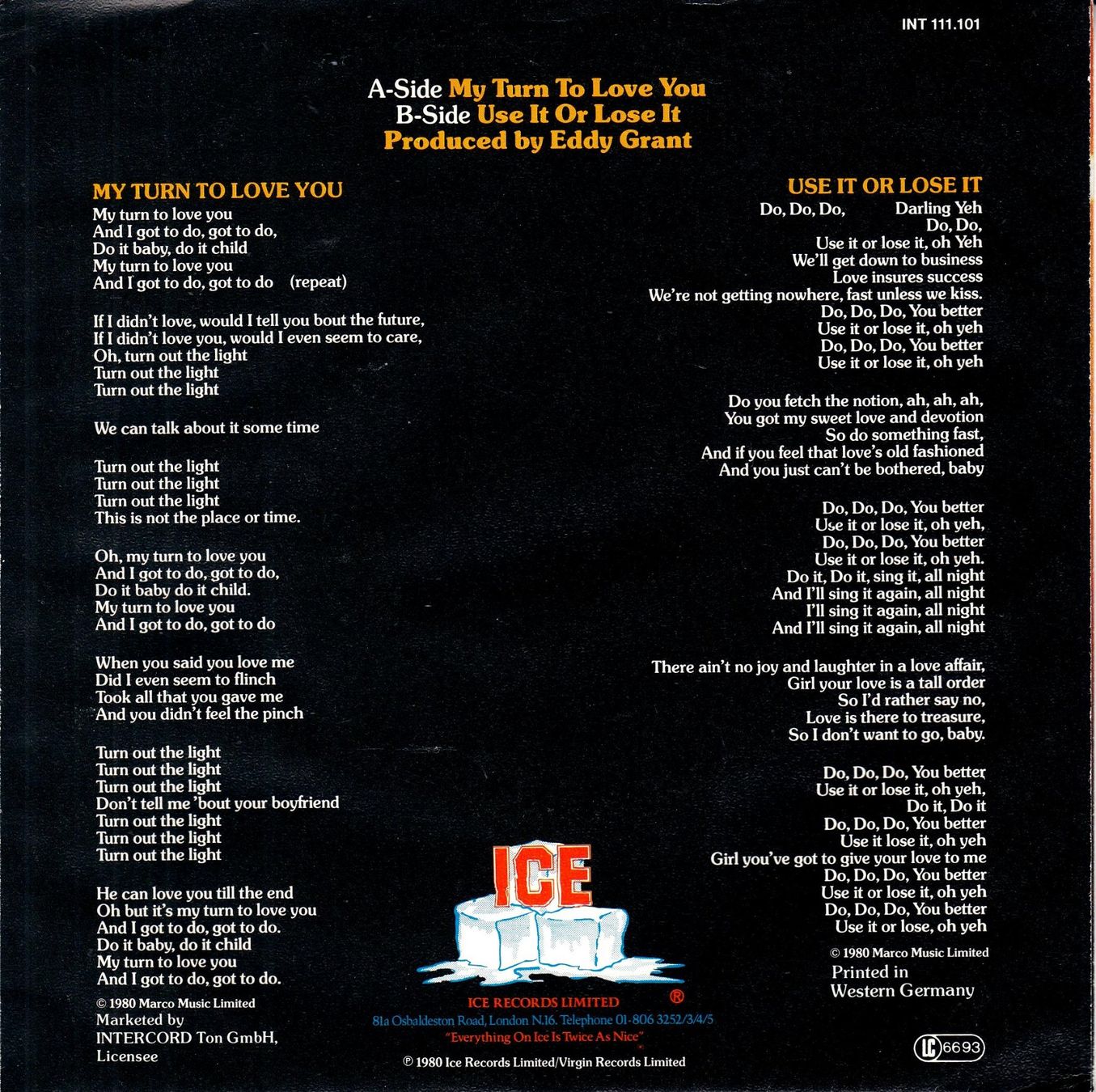 Dischi in vinile: Eddy Grant Vinyl Single von 1980 – Usato da Volketswil venduto da Abcrecords 1