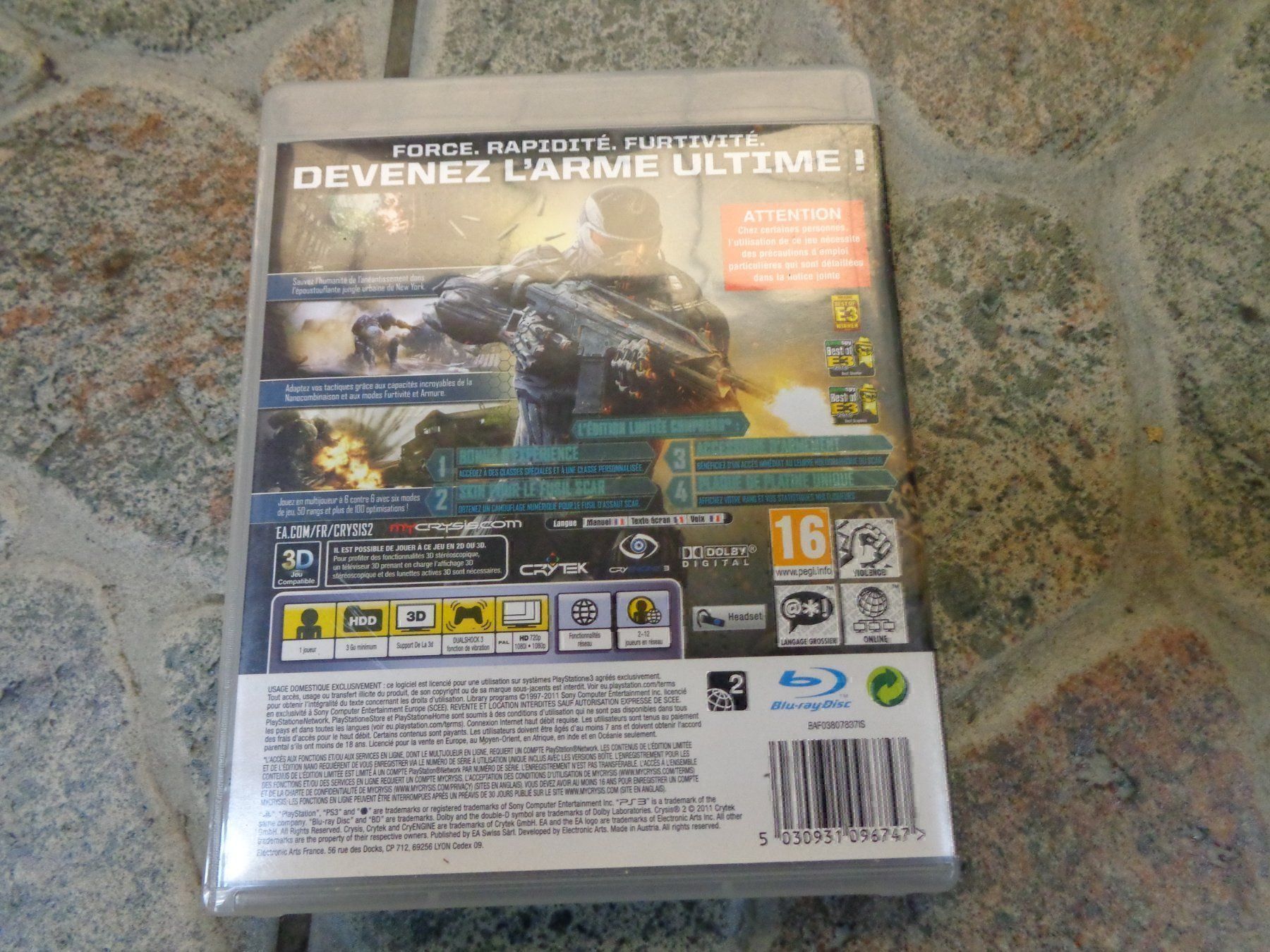 Giochi: Crysis 2 (F) (PS3) – Usato da Olten venduto da Disc-Ausverkauf 2
