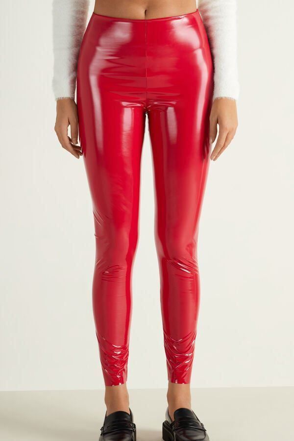 Leggings: Vinyl Leggings Rot Grösse M – Neu und originalverpackt aus Uetendorf von Stoun