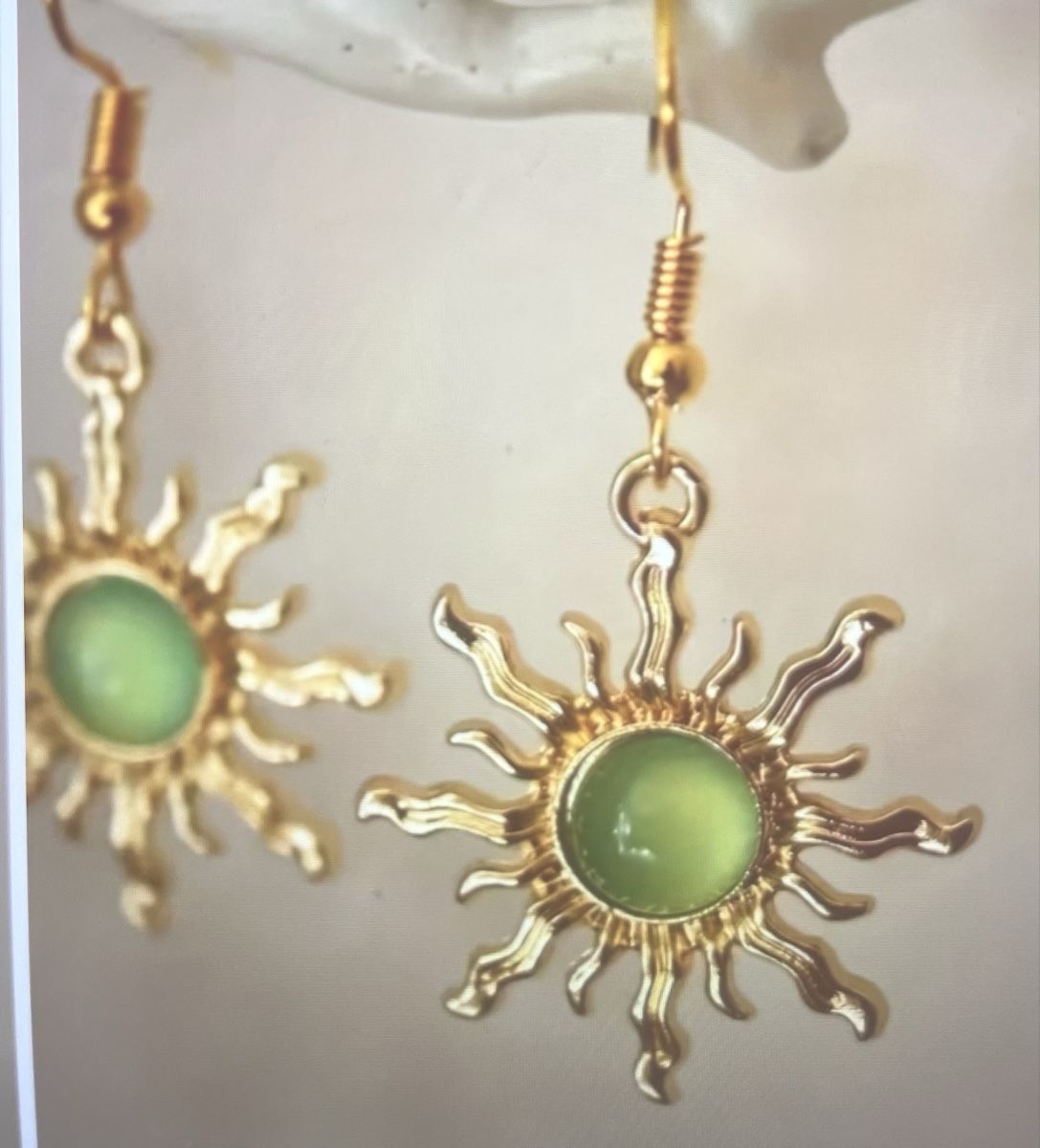 Orecchini pendenti & Orecchini a lobo: Schöne gold/grüne Ohrhänger neu – Nuovo (secondo la descrizione) da Saanen venduto da SoniaMichaela 6