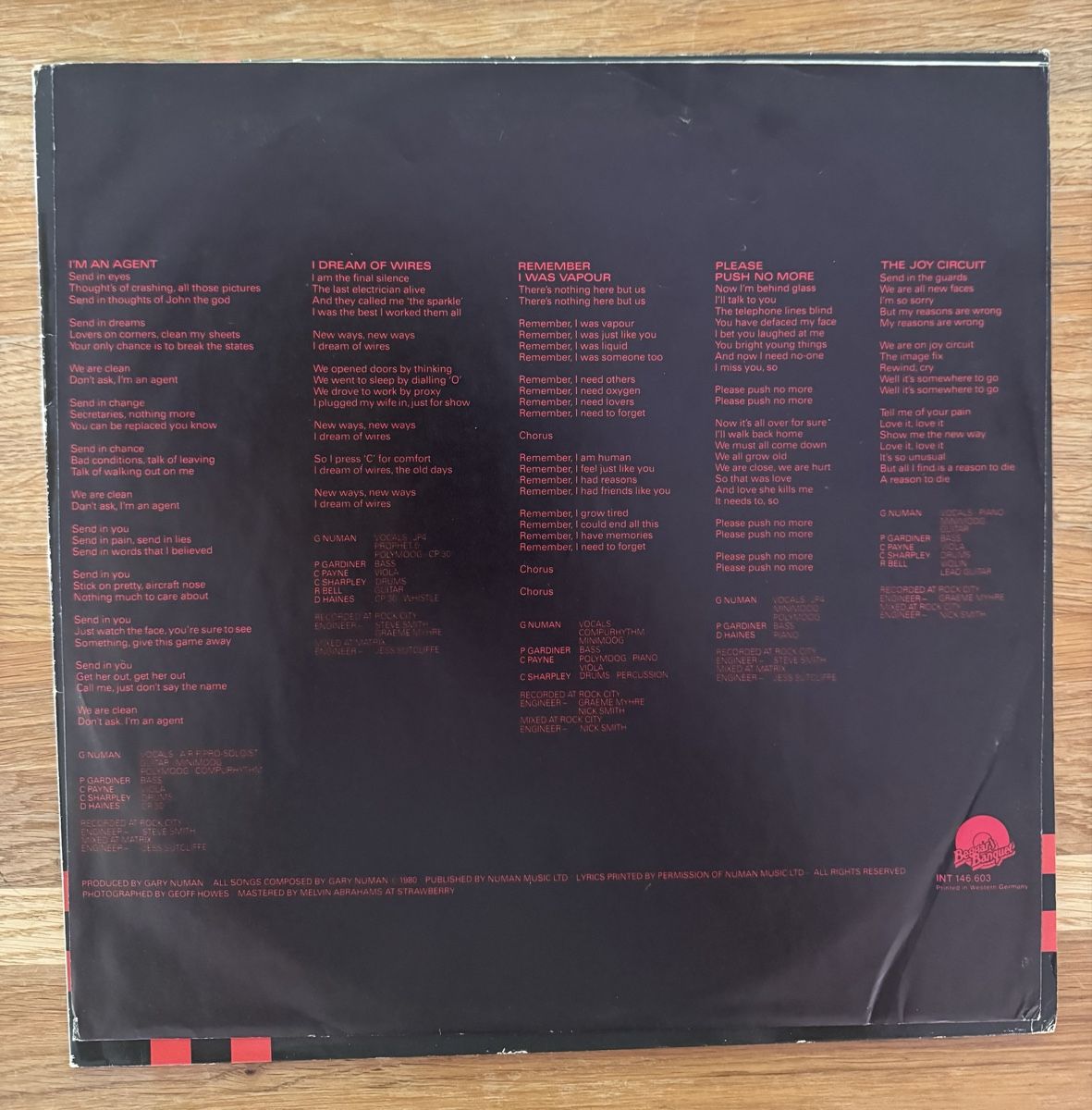 Vinyles: Gary Numan - Telekon -  LP - 80s – D'occasion à Rorbas par BlackstarRecords 2