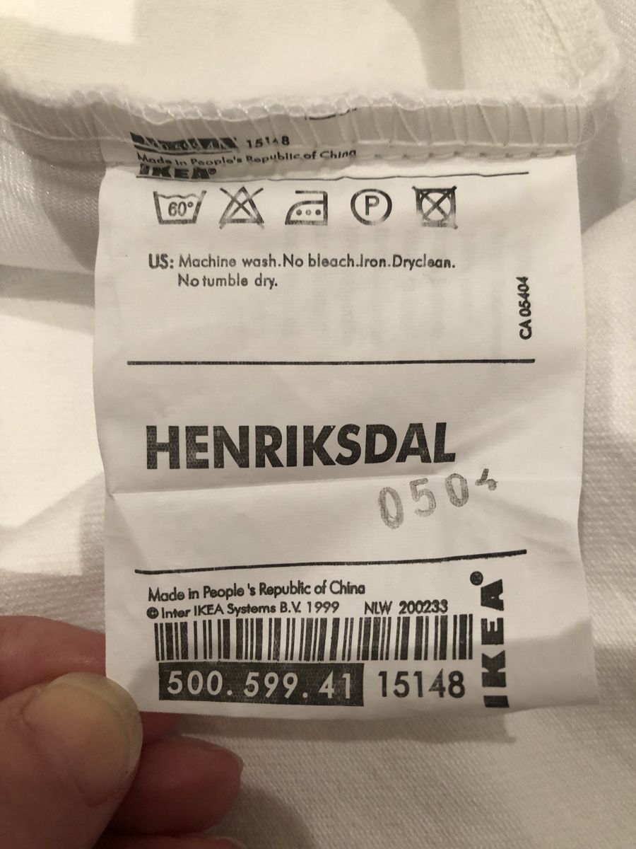 Tessuti: 8 IKEA-Stuhlhussen HENRIKSDAL, wollweiss – Usato da Zürich venduto da Hoco0 3