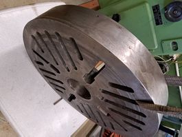 Grosse universelle Planscheibe, Aufspannflansch, Ø600mm