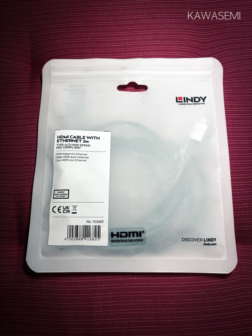 Cavi: Lindy HDMI Typ A/D (Micro) 2m – Nuovo e nell'imballaggio originale da Basel venduto da Kawasemi 1