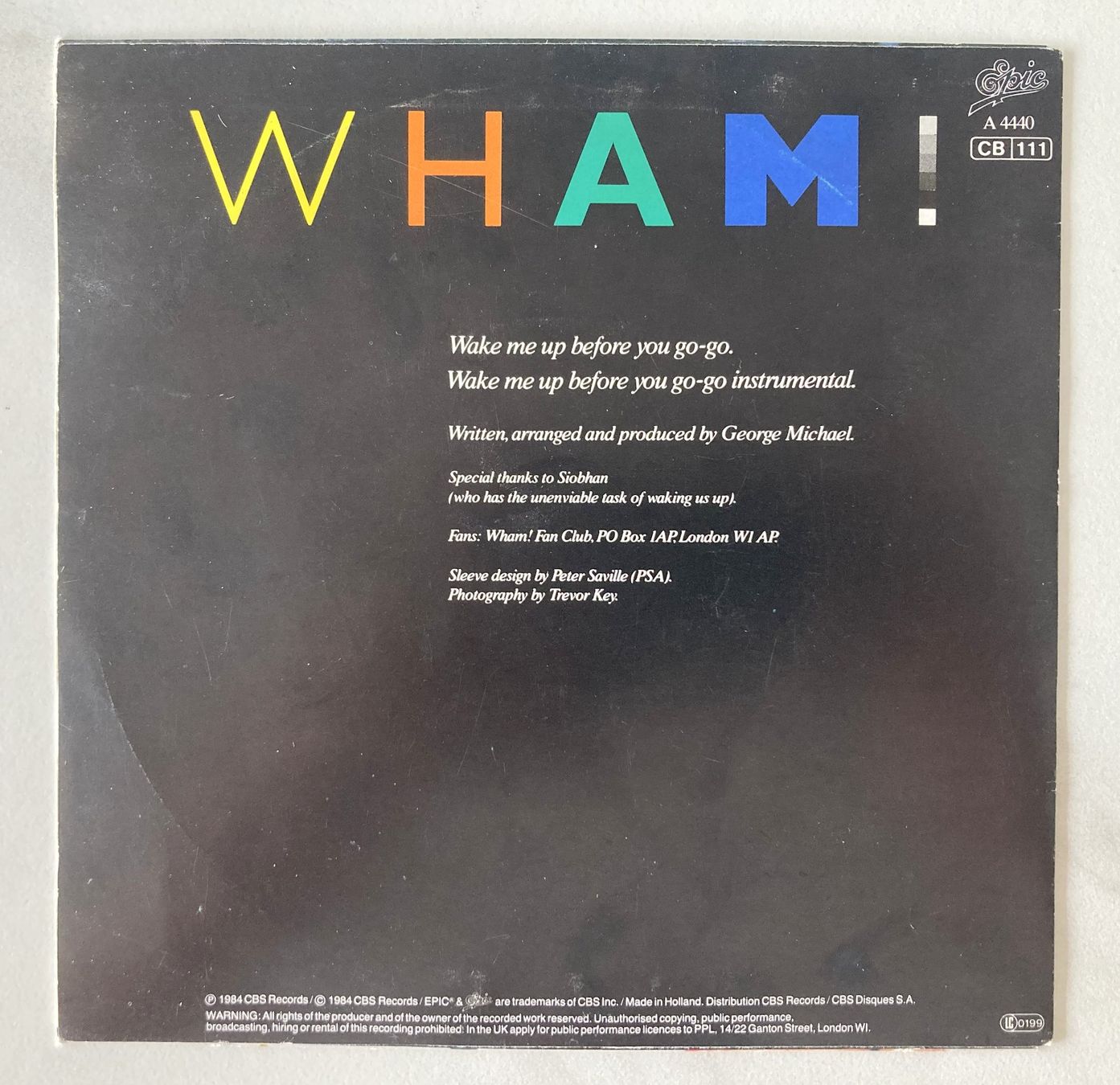 Dischi in vinile: WHAM! - WAKE ME UP BEFORE YOU GO-GO ? – Usato da Bottens venduto da hotter-than-hell 1