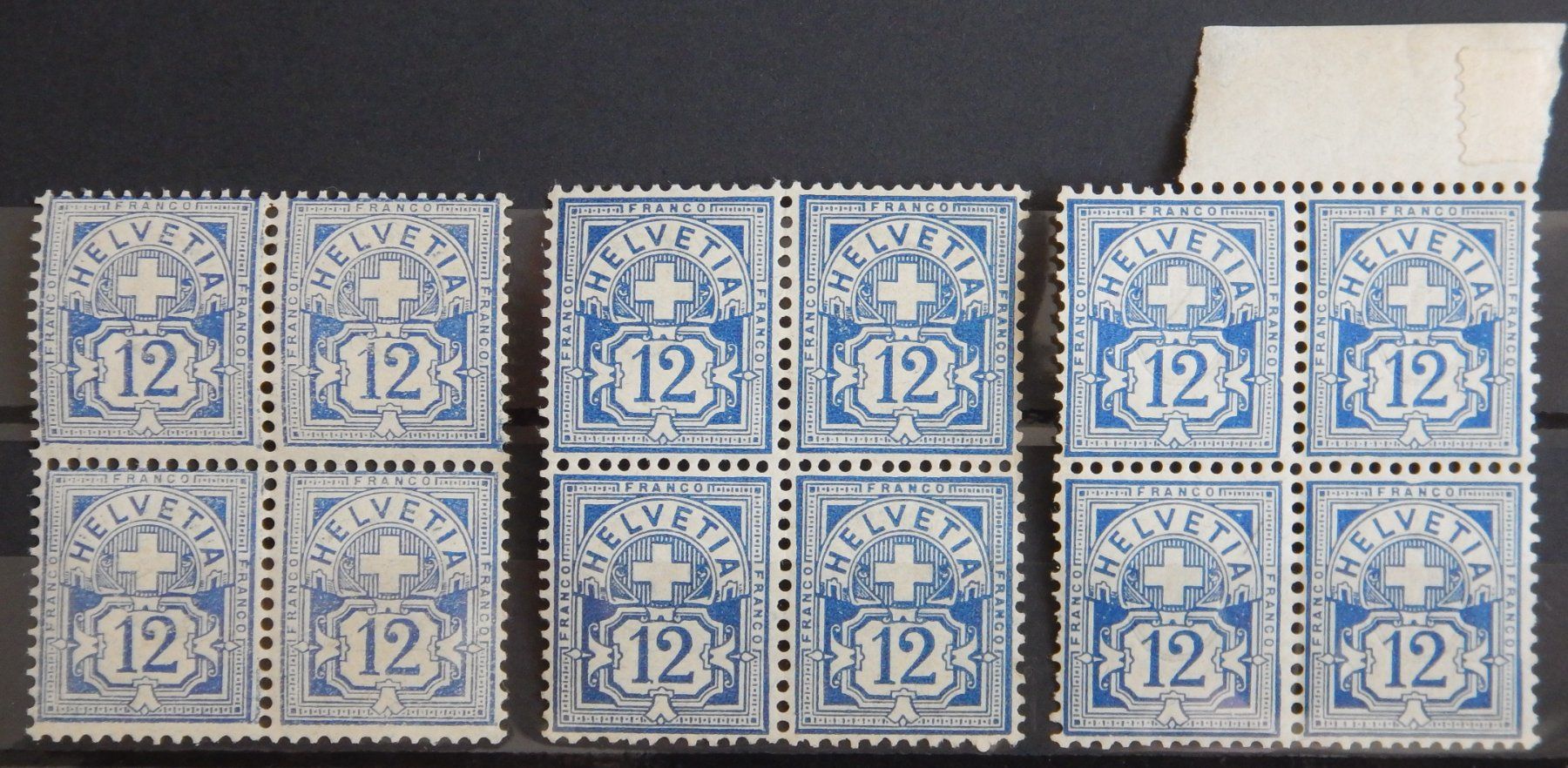 Tutti i francobolli: Schweiz Kat. 62B ** 1894 Kat. 390 Fr. minimum! – Usato da Zürich venduto da Muehlekauf