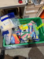 Reinigungsset Konvolut Handschuhe Tücher Potz neuwertig