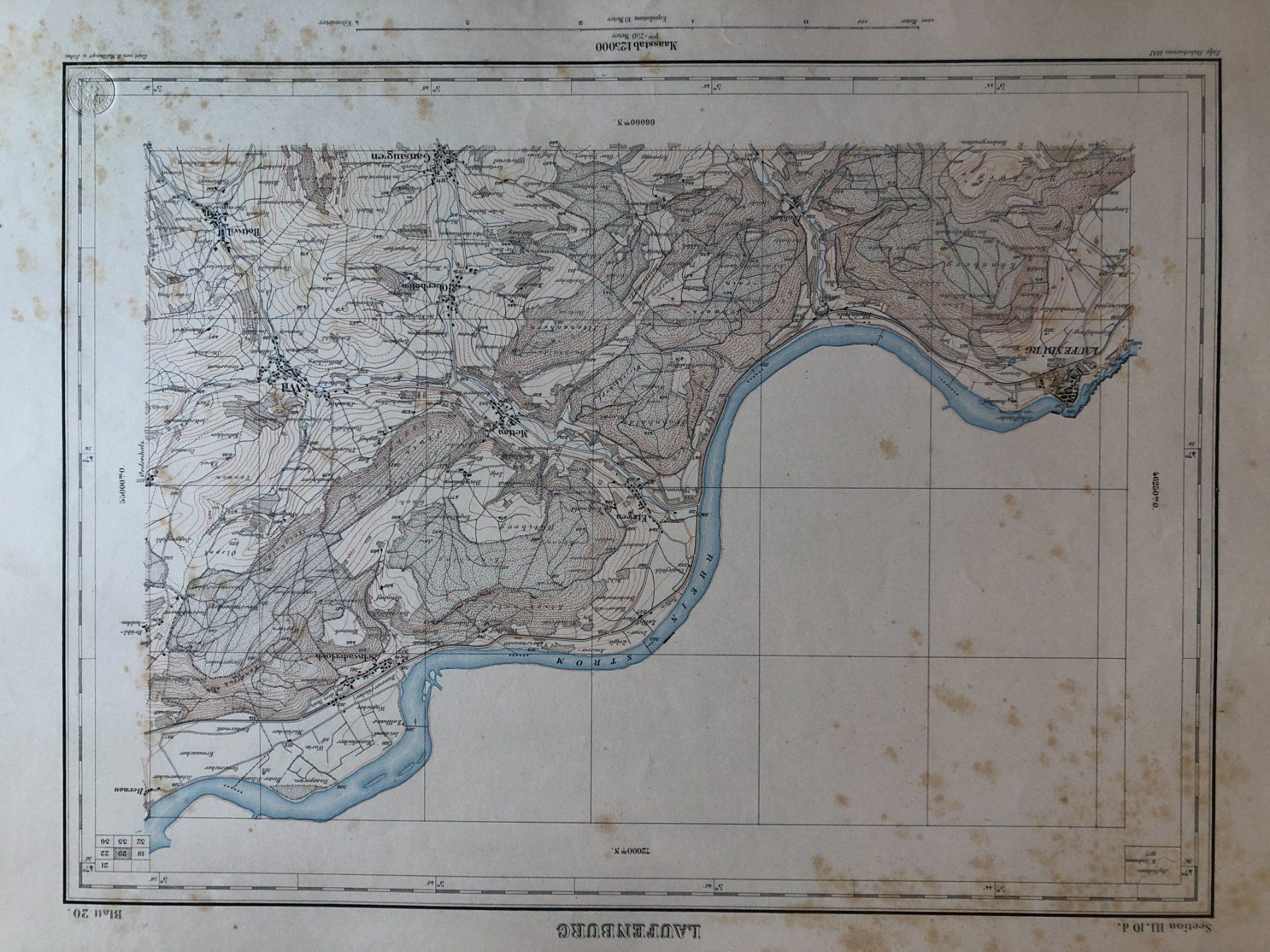 Cartine & Atlanti: Siegfriedatlas Bl. 20: Laufenburg 1882 – Usato da Zürich venduto da allp 1