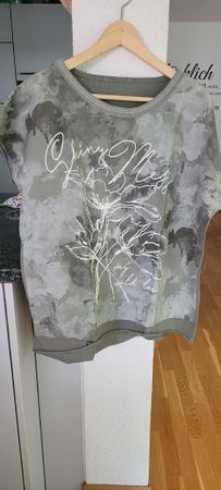 Schickes Frühlings-Shirt mit Blumenprint, Gr. L
