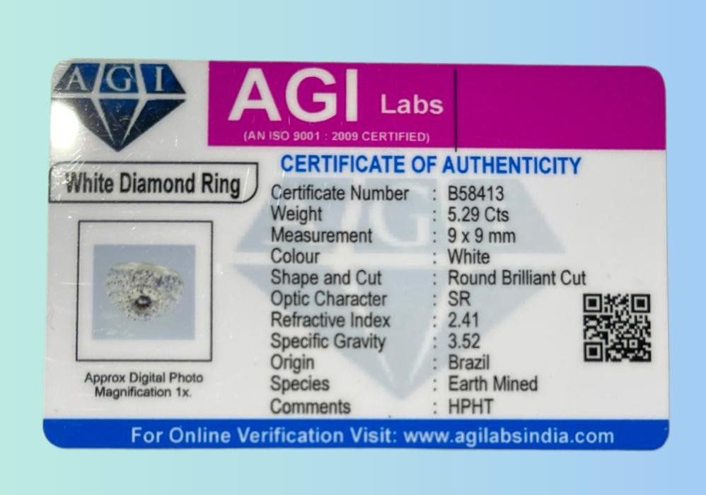 Anelli: Bague en Argent 925 Diamant Lab Certificat – Nuovo (secondo la descrizione) da Genève venduto da TradeCH 5