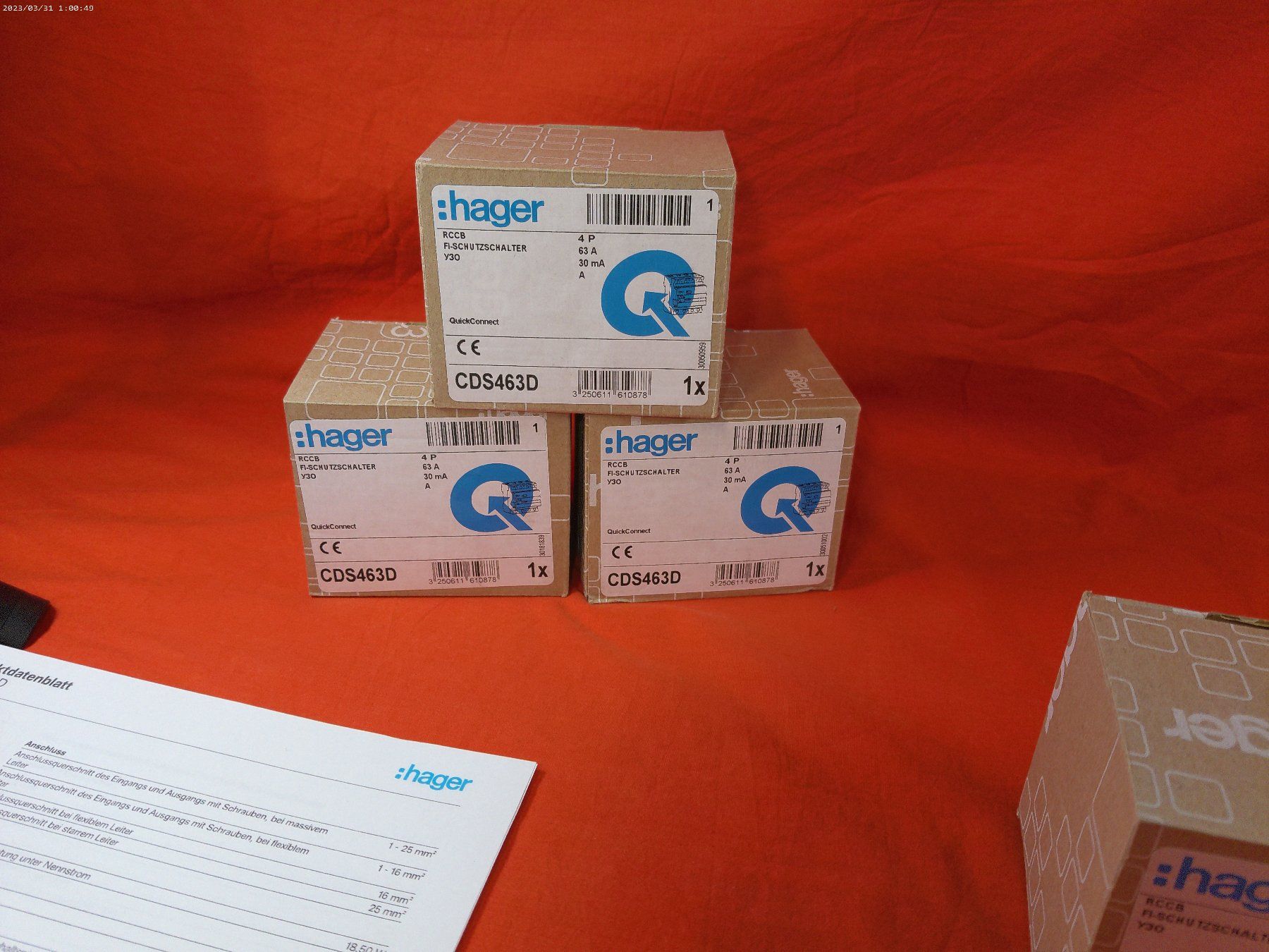 Hager Interruttori: Hager FI CDS 463D – Nuovo e nell'imballaggio originale da Oftringen venduto da shoptwotrade 4