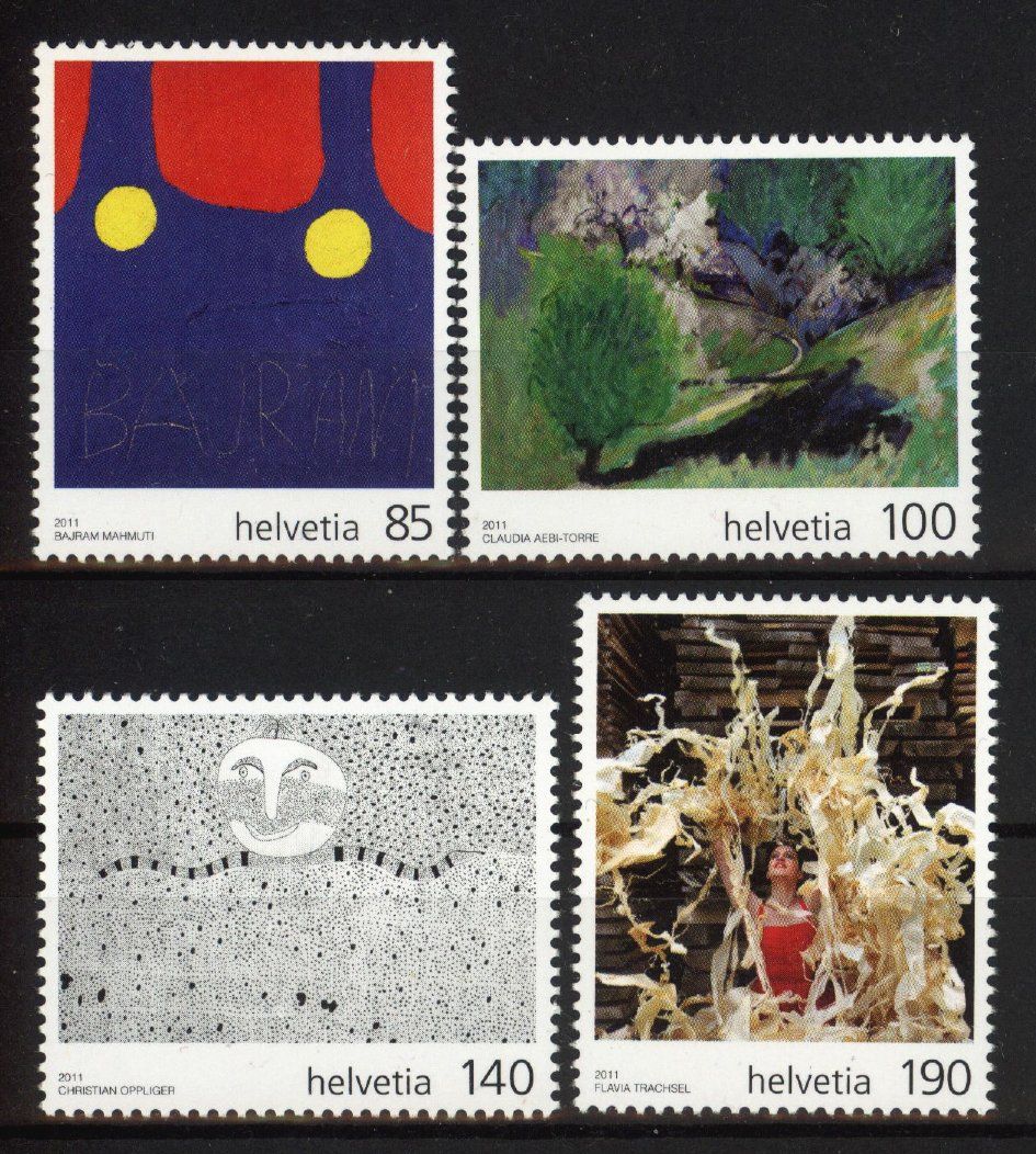 Alle Briefmarken: 2011, Künstler mit Handicap ** – Gebraucht aus Willisau von Vollstempel