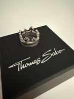 Thomas Sabo Ring, Silber, Kronen Design, Grösse 48