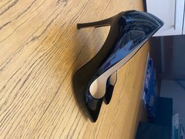 Navy Boot High heels