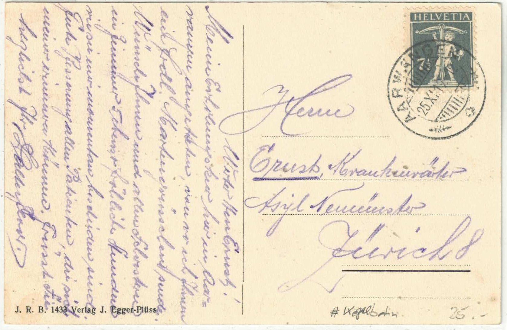 Cartoline postali: Aarwangen - Ausserscheuerhof – Usato da Ettingen venduto da Kartenplanet 1