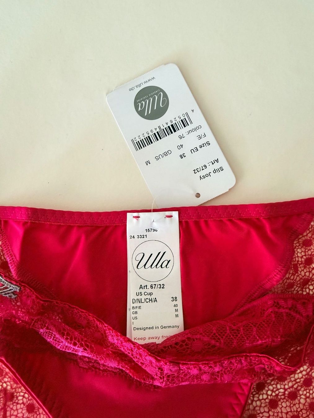 Altra biancheria intima: ULLA, Slip JOSY, Grösse 38, Farbe Pink – Nuovo e nell'imballaggio originale da Rudolfstetten venduto da gst_g7xl 2