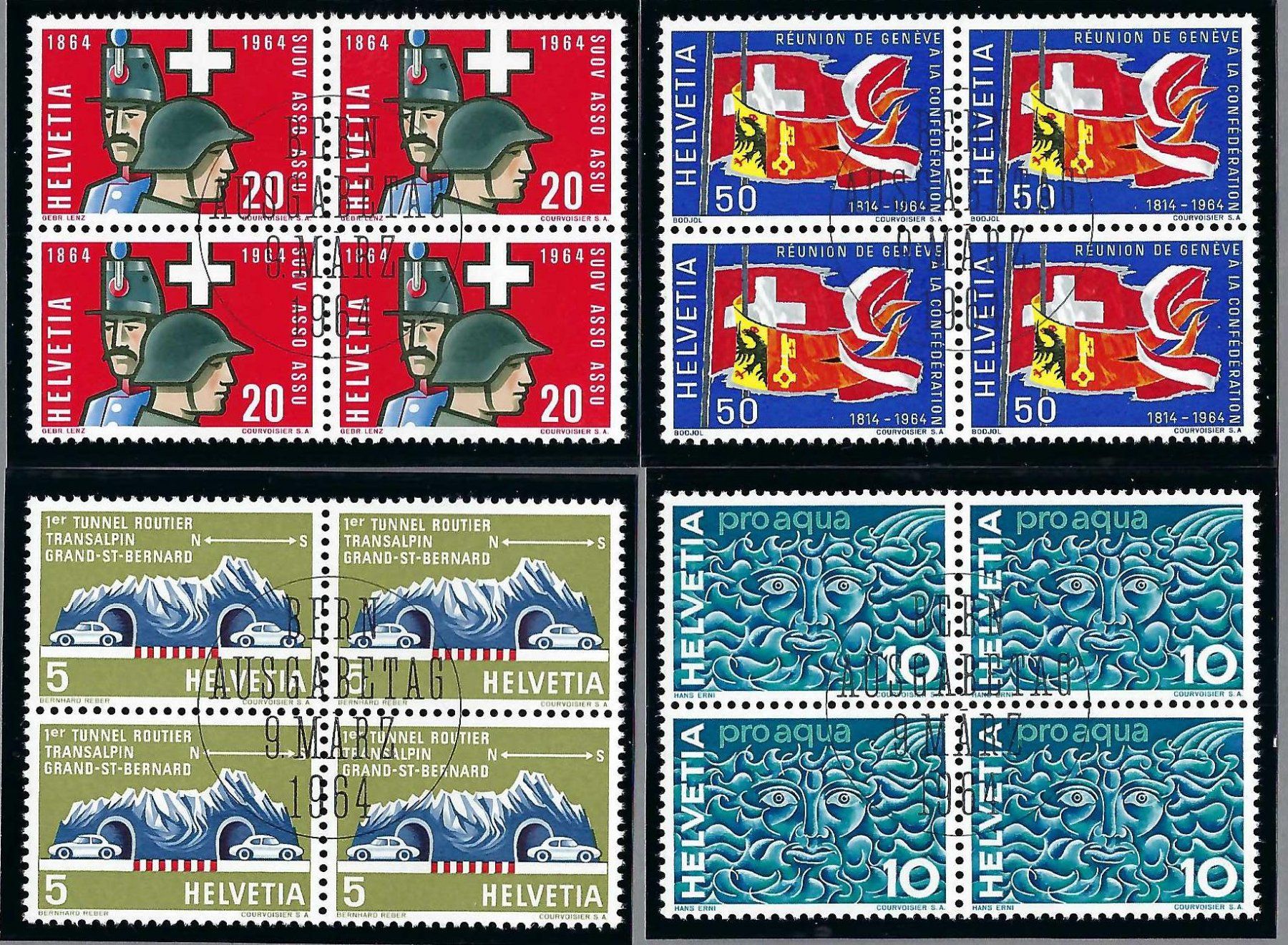 Tutti i francobolli: 1964, Z/405 - 409 x 4, ET-0 – Usato da Pura venduto da ulisse1957