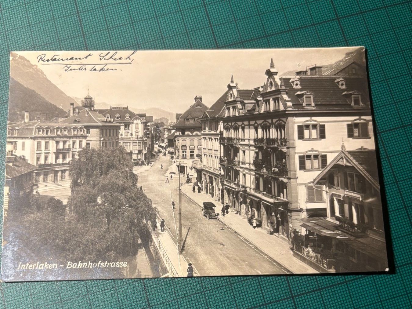 Ansichtskarten: Interlaken-Bahnofstrasse. 1926 – Gebraucht aus Utzenstorf von Rose0303 1