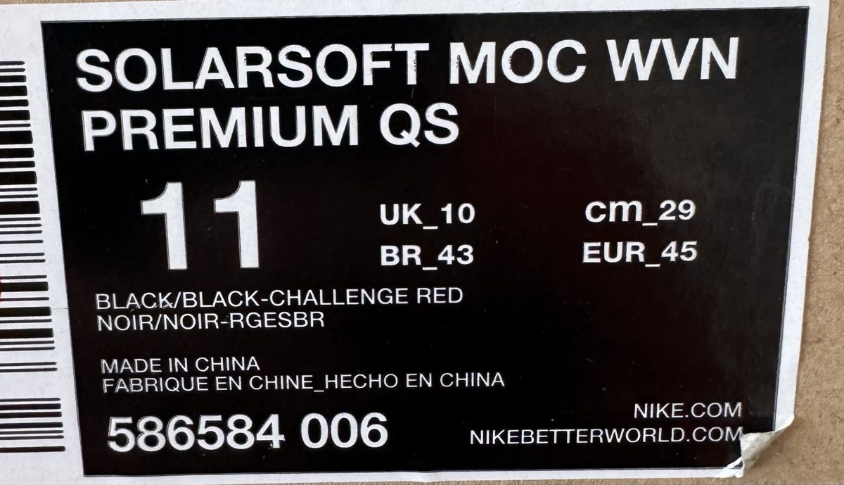 Nike Scarpe da uomo: Nike Solarsoft Moccasin Woven Premium QS – Usato da Genève venduto da AS27 5